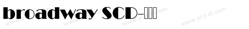 broadway SCD字体转换